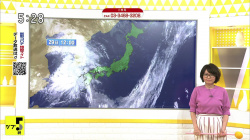 【画像】「ニュース シブ5時」気象予報士・福岡良子さんの着衣巨乳が尋常じゃなくて見入る！の画像