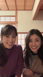 【画像・GIF】「インスタライブ」鷲見玲奈アナと岡副麻希アナ、美女二人の配信を見られてラッキーな件！の画像