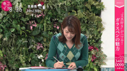 【画像・GIF】NHK「あさイチ」中川安奈アナのニット巨乳のエロさが伝わってきまくりな件！の画像