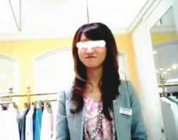 ＃盗撮動画＃笑顔で接客してくれる店員さんの本性丸わかりなＴバックがギャップ萌えｗの画像