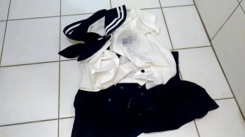 ＃妄想ニュース＃トイレで盗んだＪＫのミニスカにザーメンぶっ掛けた変態建設作業員の男＃Case153＃の画像