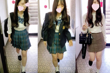 【シロウト動画】隠し撮りファン歓喜！激カワＪ系制服シロウト女子のエレベーターで待ち伏せ！毎日下からアングルでパンツを観察！下着好きにはたまらないぞ！の画像