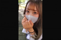 【エロシロウト動画】ほぼ無修正！横画面！ハイソ＆Ｊ系チェスカ制服マスクかわいい美女ハメ撮り！ピチピチボディに大興奮！続きの後半最後は３Ｐで喘ぐ！クビレ◎の画像