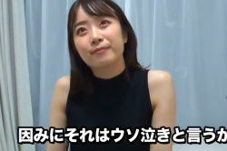 【エロシロウト動画】黒色ノースリーブピタニットがエチエチ過ぎる可愛い系上物ＳＳＳ級ＪＤ降臨！こりゃモテるな！いつもの自宅インタビューからのハメ撮りだぞ！の画像