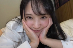 【無修正エロシロウト動画】赤ネクタイＪ系制服姿似合う黒髪清純系ティーン女子ハメ撮り！推定Ｇカップ大乳輪超美乳！最後バックハメ生中出し発射！販売元削除済◎の画像