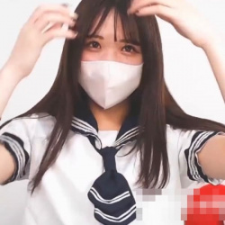 【無修正エロライブチャット】長時間!横画面!セーラー服&水着バニー姿SSS級ロリカワ系マスク美人女子エロチャット!後半パイパンM字ダブルおもちゃオナだ!の画像