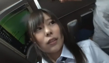 痴漢に脅されたJKが言うとおりにするとそのまま家に連れ込まれてレイプされりゃった♡『こんなに育ちやがって！』巨乳JKのおっぱいを弄ぶ♡の画像