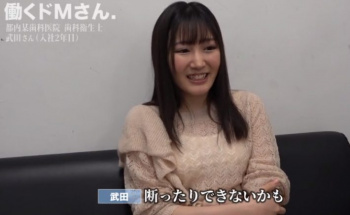 【働くドMさん】攻め寄られたら断れない生粋のドM看護婦を仕事中に呼び出してイキナリAV撮影開始♡食事より仕事よりセックスが大好きなホンモノスケベ女子にチンポで応える#x2665;の画像