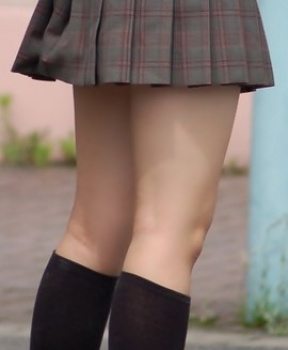 【画像】制服のJKって最高!!エッチィふとももを貼ってみたの画像