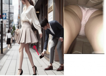 街のかわいい女子がどんなパンティを履いているのか知りたくて片っ端からスカート内を覗いていく。の画像