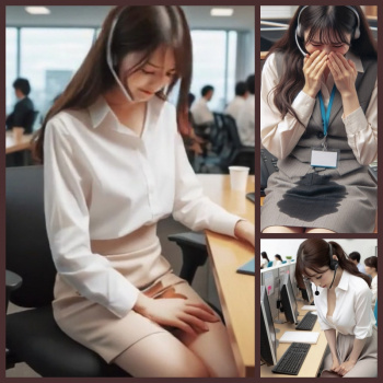 コールセンターOLが利尿剤盛られ集団おもらしパニック!の画像