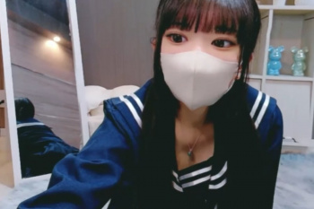 【無修正エムオクンエロ動画】ぱっつん前髪ロングツインテ冬紺セーラー女子エロ自撮り！タプン✕２推定Ｇカップ美巨乳◎エロ黒下着＆黒ニーハイ◎長時間◎横画面◎の画像