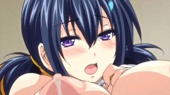 【エロアニメ】えっちな気分かも。。。コスプレで発情した爆乳JKに我慢できずチンポぶち込んだ結果ｗｗの画像