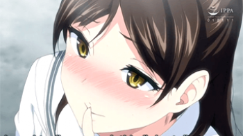 【エロアニメ】セックスにハマったJKがここにも。。。田舎の優等生JKが友達のHを生で見た結果！の画像