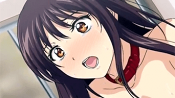 【エロアニメ】ドキドキするほど濡れてしまう。。。真性ドMの女子校生が自分からペット化おねだりｗｗの画像