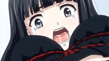 【エロアニメ】何回中出ししても止まらない！完全に目がイってる巨乳JKと力尽きるまでセックスした結果！の画像