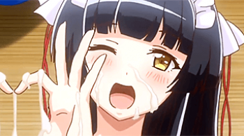 【エロアニメ】はにゃ？寝起きのチンポをJKがしゃぶってるンゴｗｗ催眠アプリで言いなりのJKたちｗｗの画像