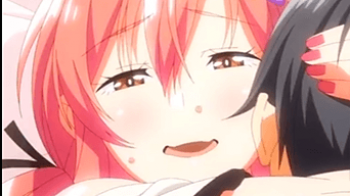 【エロアニメ】今日は安全日だから中に出していいよ♪発情したJD姉妹と人妻に中出ししまくる主人公！の画像