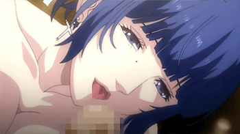 【エロアニメ】スケベ巨乳の女たちに誘惑されていきなり2回戦ｗｗ更におまけでJKの足コキとかｗｗｗの画像