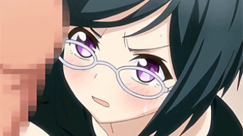 【エロアニメ】仕事のストレスから万引きをしてしまったメガネ巨乳のOLが脅迫レイプで中出しされてしまう！の画像