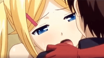 【エロアニメ】目の前でロリJCの妹がセックスしているのを見て濡れてしまった巨乳サンタガールｗｗの画像