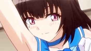 【エロアニメ】セーラー服コスプレJDがノーブラ腋見せで誘惑ｗｗ興奮した変態店長に犯されてしまうｗｗの画像
