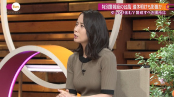 森川夕貴アナ、おっぱいの形がエロすぎｗ横から見ても凄い丸みやなの画像