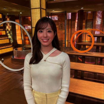 田原萌々アナ、おっぱいの形が見えちゃってるタマランわの画像