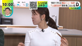 黒田みゆアナ、白ニットおっぱいYCの膨らみデッカ！たまりませ～んの画像