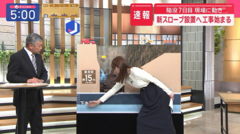 森山みなみアナ、すげえ立体的な白ニットおっぱいデッカ過ぎてタマランの画像