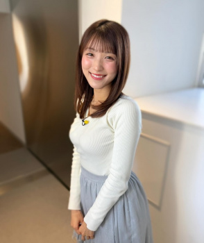 白木愛奈アナ、白ニットおっぱいYC乳房の膨らみタマランちの画像
