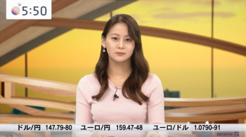藤井由依アナ、今日のニットおっぱい凄い乳袋の膨らみタマランわの画像