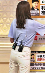山形純菜アナ、白パンツからパンティ線が食い込むお尻タマランわの画像