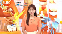 藤本万梨乃アナ、オレンジおっぱいエッロ!YC乳房の膨らみタマランの画像