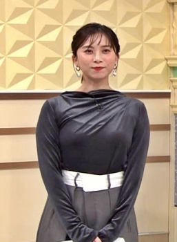 山本雪乃アナ、ブラ線浮き出るおっぱいデッカ！チョイ透け膨らみエッロの画像