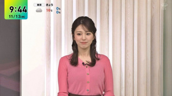 黒田みゆアナ、ピンク色ニットおっぱいデッカ！YCの膨らみエッロ過ぎの画像