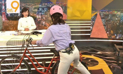 姫野美南アナ、パンティ線が透けて見える尻の膨らみ白ピタパン最高！の画像