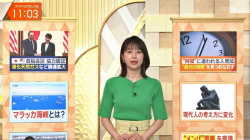 林美沙希アナ、ニットおっぱいエッロ！横乳の膨らみカタチたまらんの画像