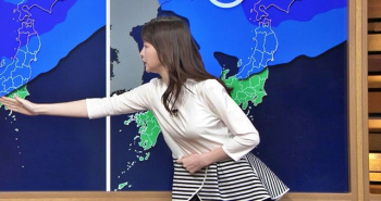 細川栞アナ、はっきり形が分かるおっぱい堪らん！YCの膨らみエッチ最高の画像