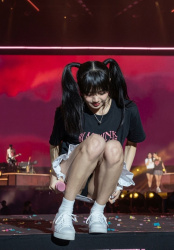 BLACKPINKのリサ、ライブで見せパンを履き忘れてパンチラしてしまうの画像