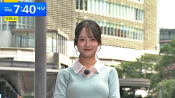 齊藤美雅アナ、ニットおっぱい横乳の膨らみエッロたまりませ～んの画像