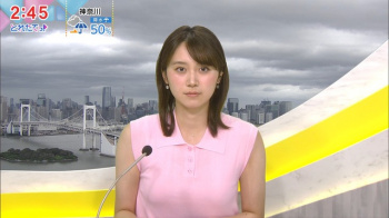 吉岡恵麻アナ、ニットおっぱい横乳のカタチ膨らみエッチ過ぎタマランの画像