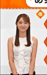 森山みなみアナ、ノースリおっぱいの膨らみをムギュムギュさせてるぞの画像