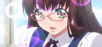メガネ巨乳美少女がパイズリフェラ！男根を挿入連続ピストンされて感じまくる！の画像