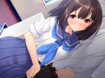 美少女JKが股間をスリスリ！勃起したら前面立位で連続ピストンしてしまう着衣セックスの画像