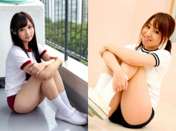 体育座りするブルマ女子の太股と足はエロいなぁって思う画像(30枚)の画像