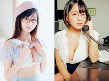 眼鏡女子の胸の谷間って知的なエロのギャップがいいなって思う画像(30枚)の画像