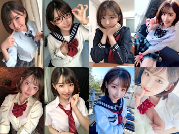 (AV女優)深田えいみちゃんのJK(女子校生)コスが可愛すぎる画像の画像