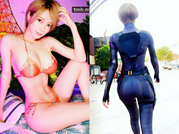 ショートヘアの巨乳&プリ尻ギャルが街中で発見される!エロ画像写真集と動画の画像
