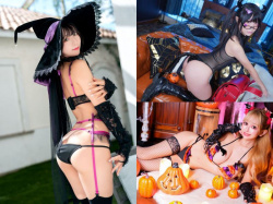 ハロウィンなのでハロウィンコスプレする女子の画像の画像